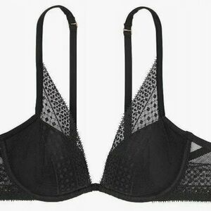 Victoria’s Secret Women’s Incredible Plunge Bra 32DDD Black Lace